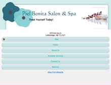 Tablet Screenshot of pielbonita-salon.com